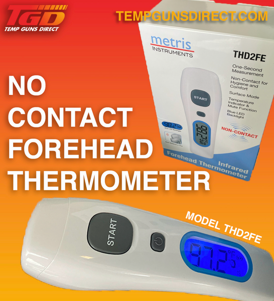 Metris Instruments THD2FE - FDA Listed Non-contact Infrared FOREHEAD/BODY thermometer for CLINICAL -HOSPITAL